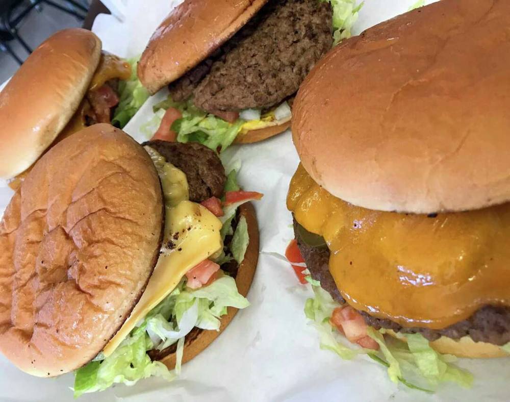 A selection of burgers from Diana's Burgers